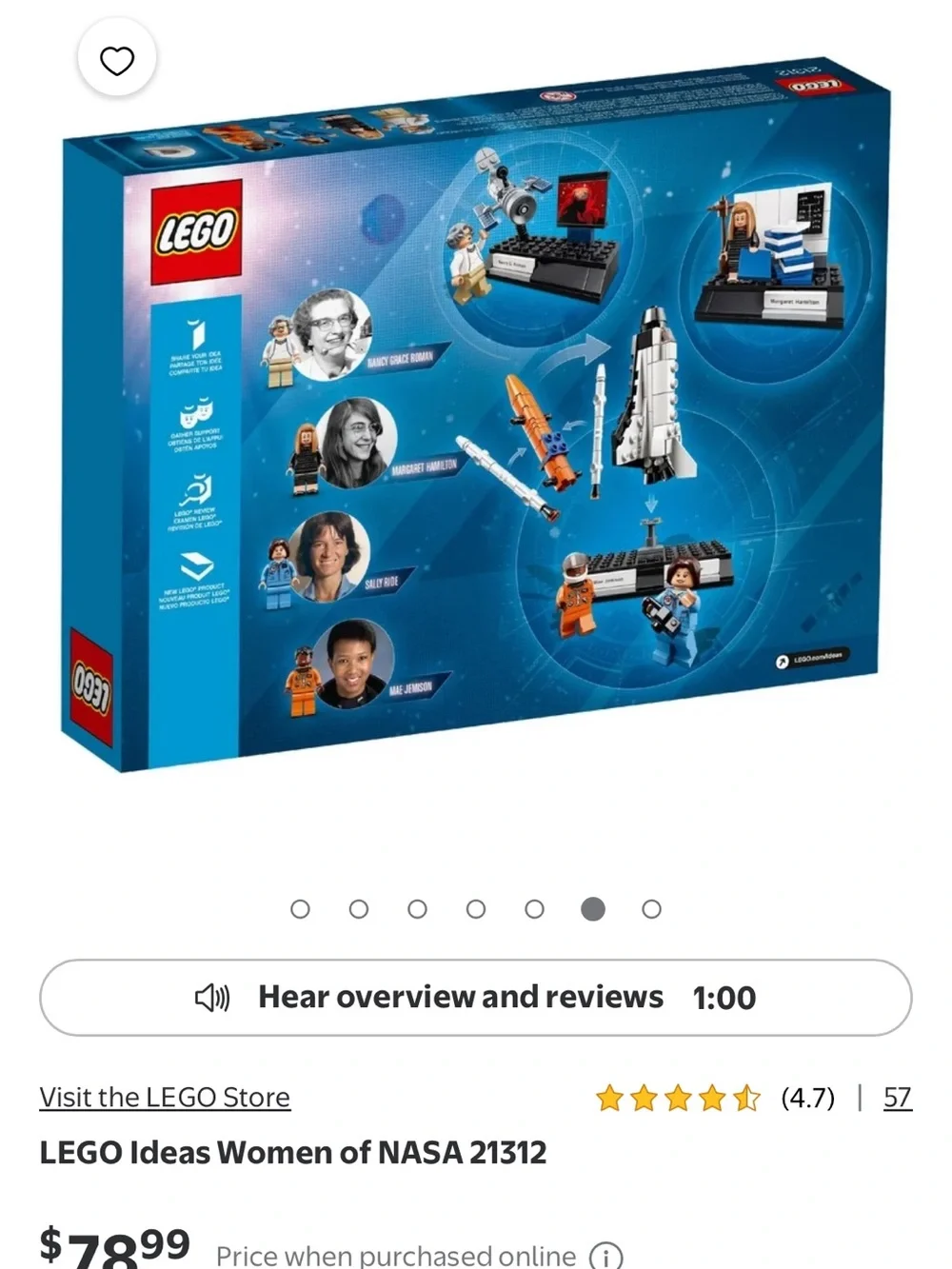 LEGO Ideas Women in NASA Retired Set 21312